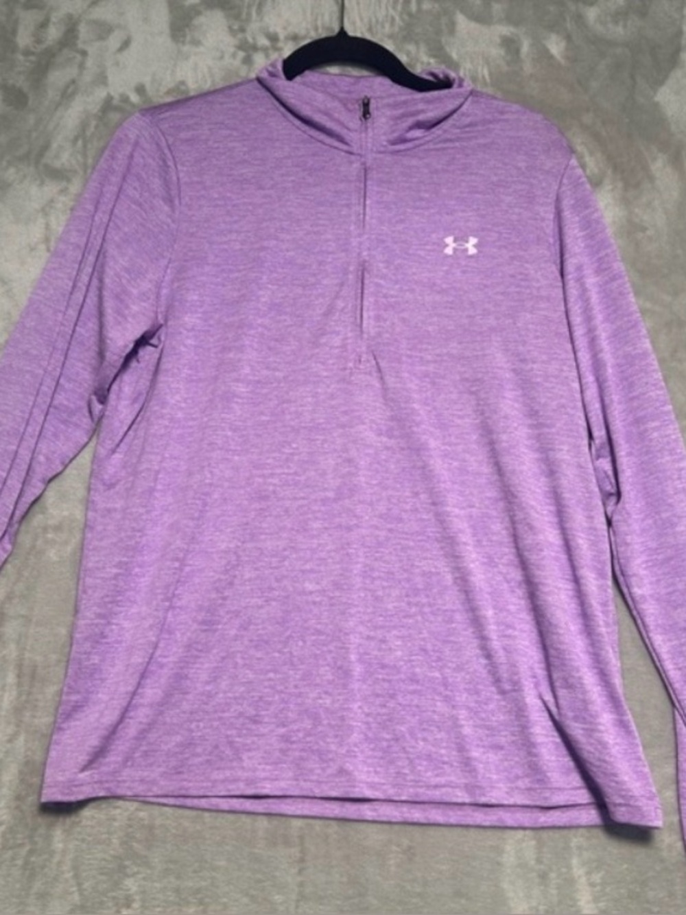 Under Armour Women's Purple Long Sleeve 1/4 Zip Performance Top